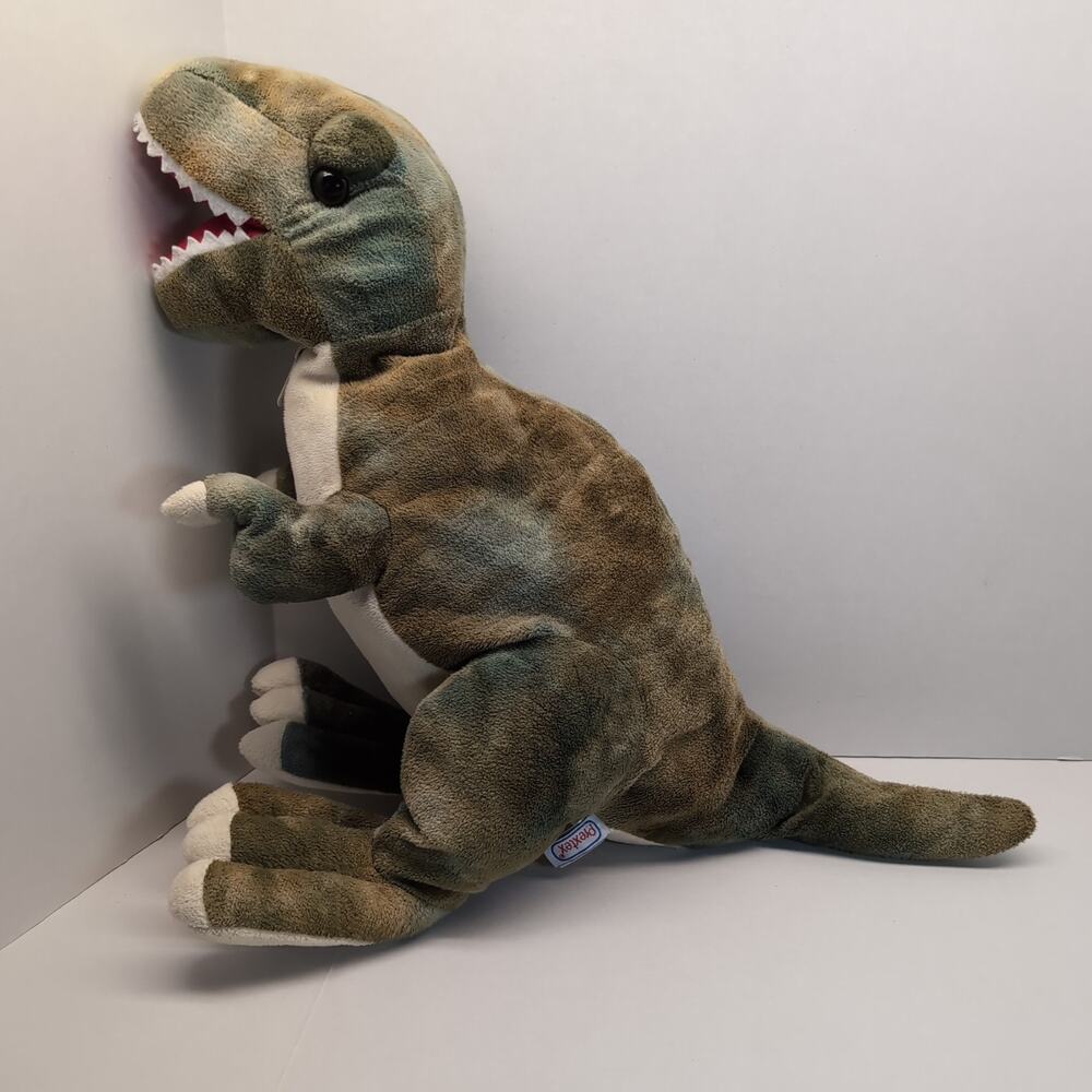 Prextex‎ T Rex Dinosaur Plush Stuffed Animal Zipper Belly Storage 22"